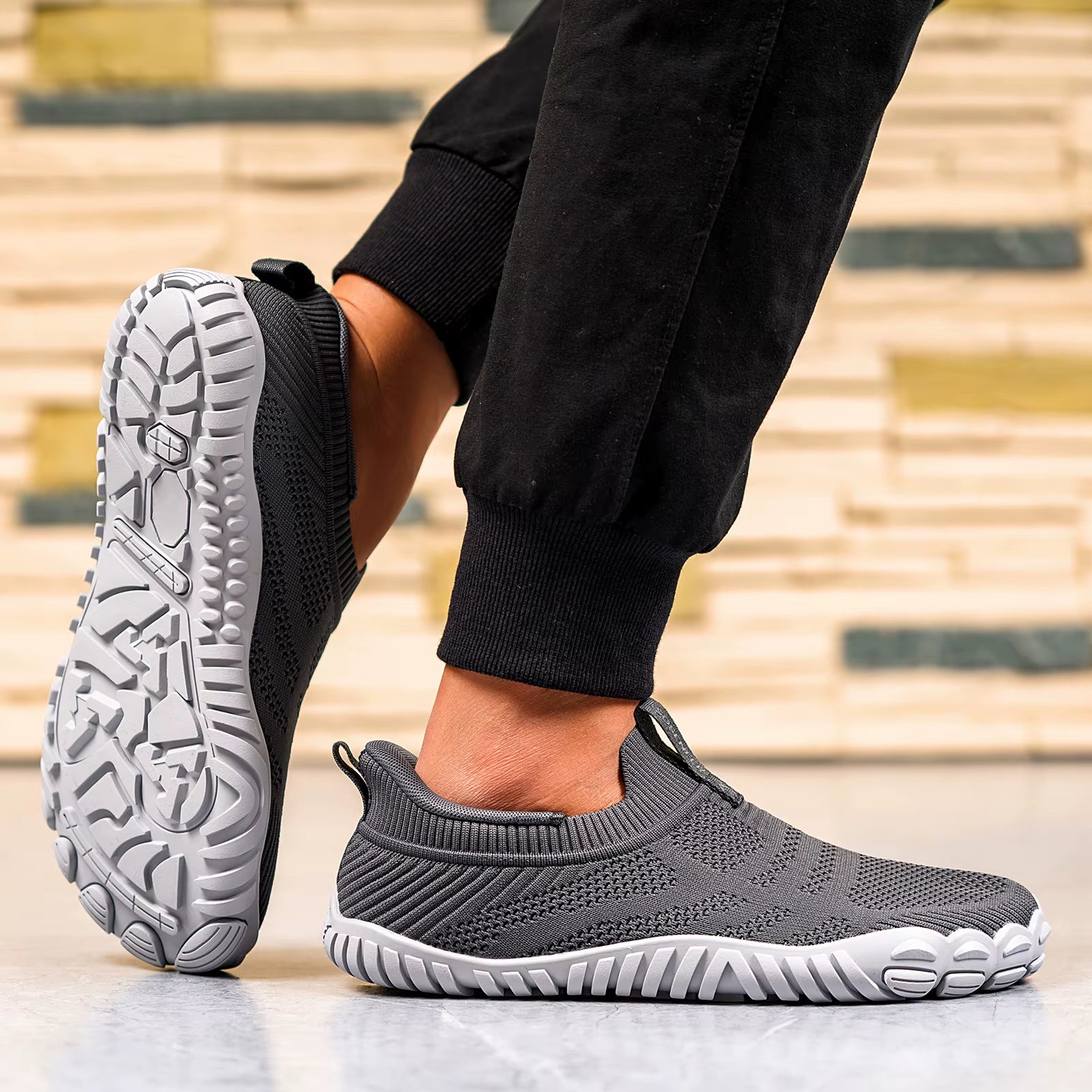 2025 Dropshipping Product Men'S Easy in Barefoot Sneakers Slip on Lightweight Shoes for All Season